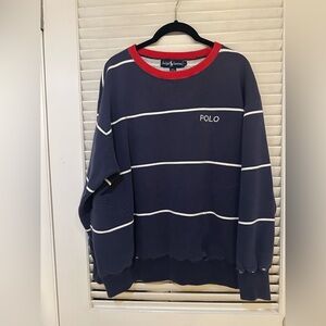 Polo by Ralph Lauren Navy Striped Men's Sweater